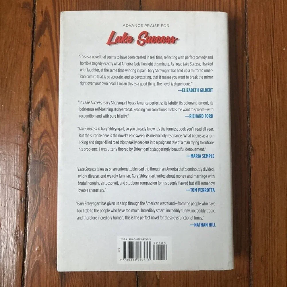 Lake Success a Novel Hardback Book